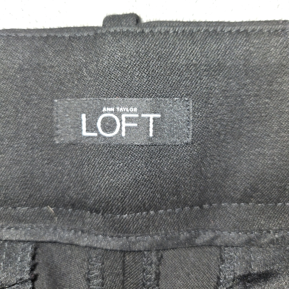 LOFT Black Trouser Pants Marisa Fit Size 6 - Picture 7 of 12